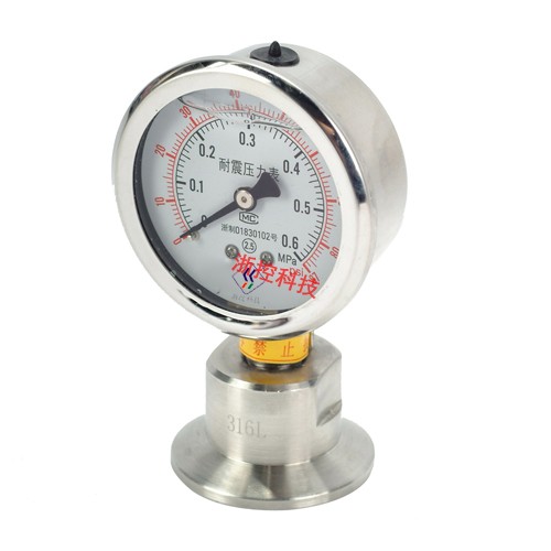 Diaphragm vibration proof pressure gauge